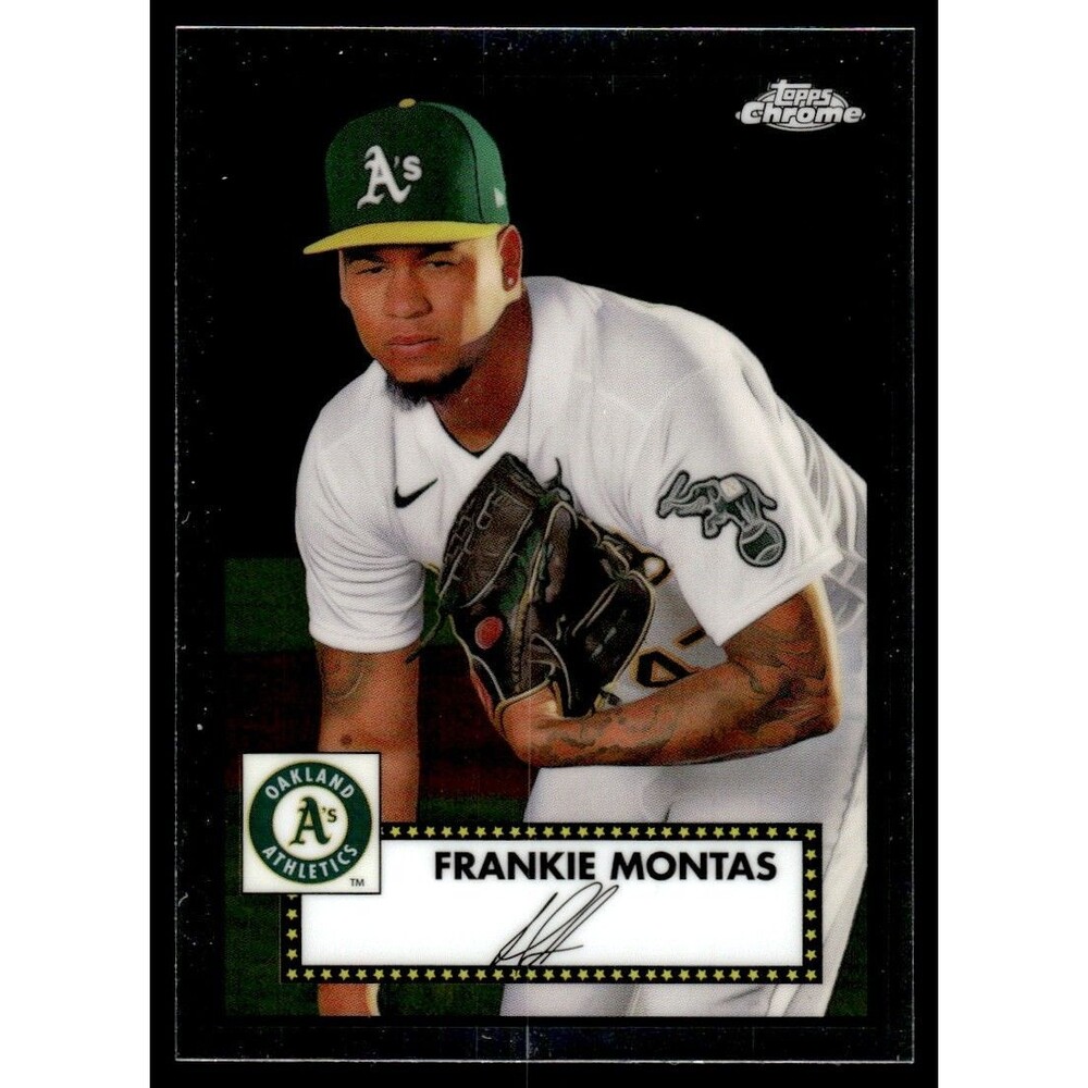 2021 Topps Chrome Platinum Anniversary Frankie Montas Oakland Athletics #438